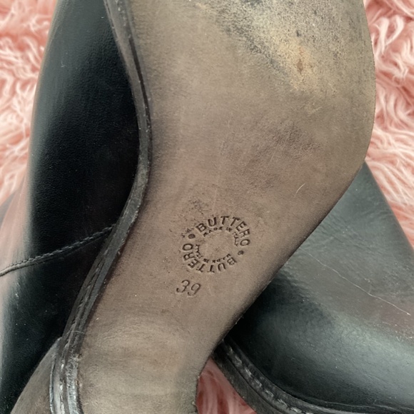 Buttero Leather Zipper Ankle Boots, Made in Italy, Size 39 - Picture 7 of 10
